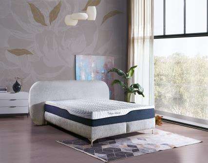 Pat material PLUȘAT, saltea inclusă și sistem rabatabil pentru depozitare, DELUXE - Model Tokyo