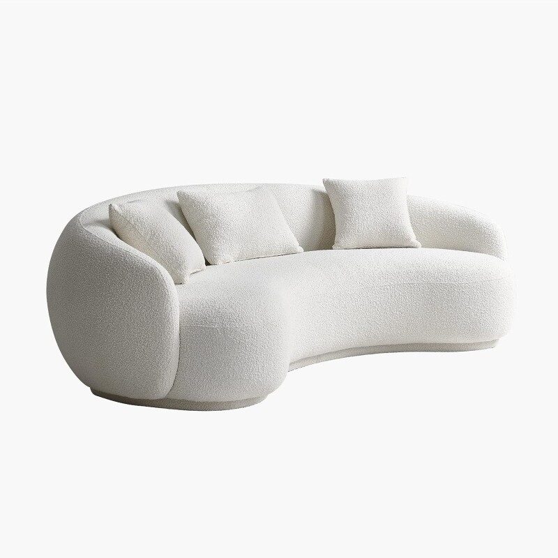 Set Canapele Lux Bucle pentru living, design rotunjit – Colecția Basel