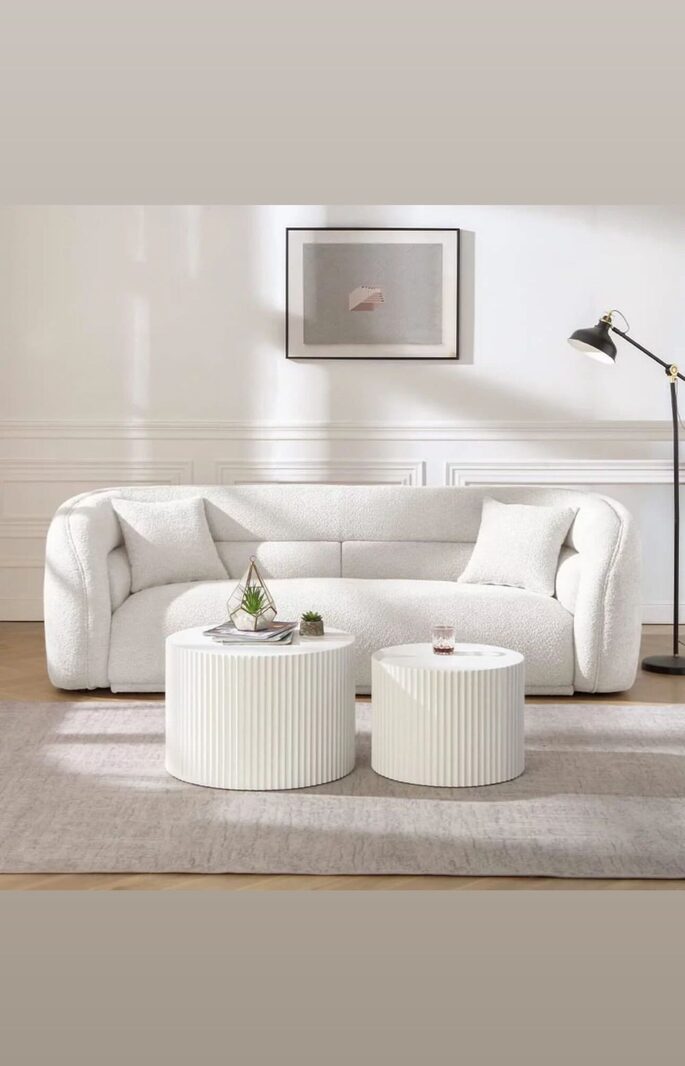 Set Canapele Lux Bucle pentru living, design rotunjit – Colecția Prag