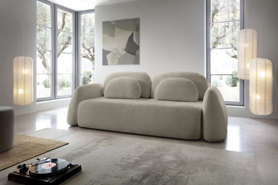 Set Canapele Lux Malcom pentru living, design rotunjit – Colecția Sion